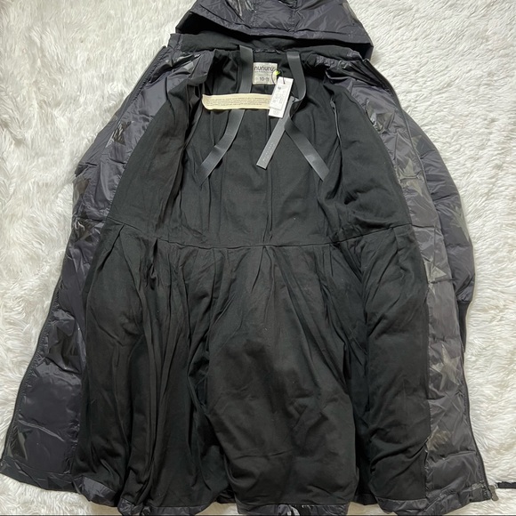 New Nununu Fancy Star Down Coat 10-11 Y Black - Picture 4 of 12
